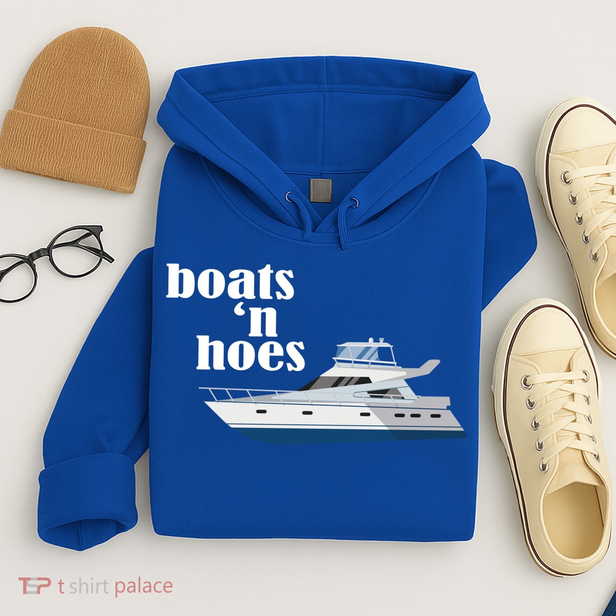 Boats N Hoes Funny Boating Hoodie