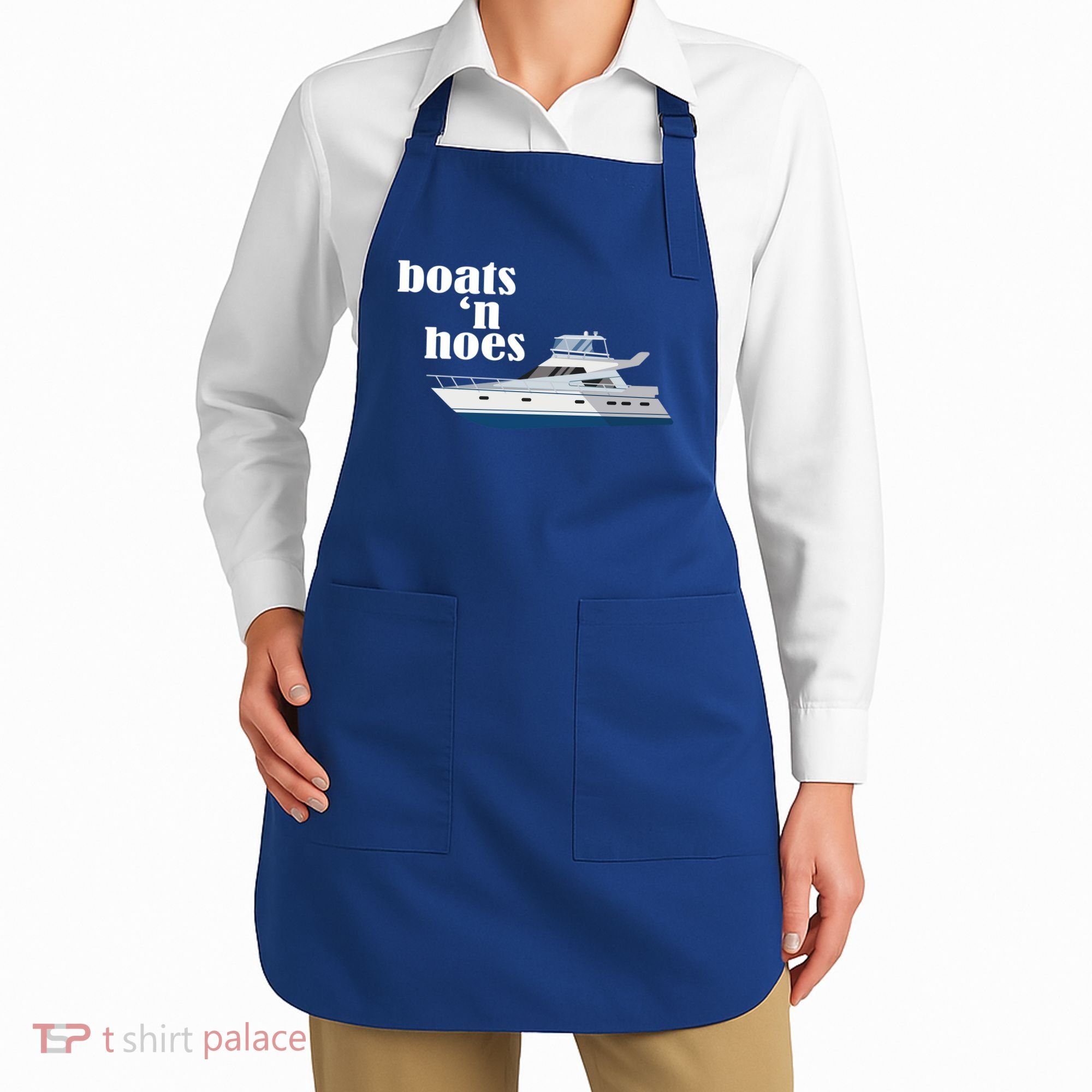 Boats N Hoes Funny Boating Apron
