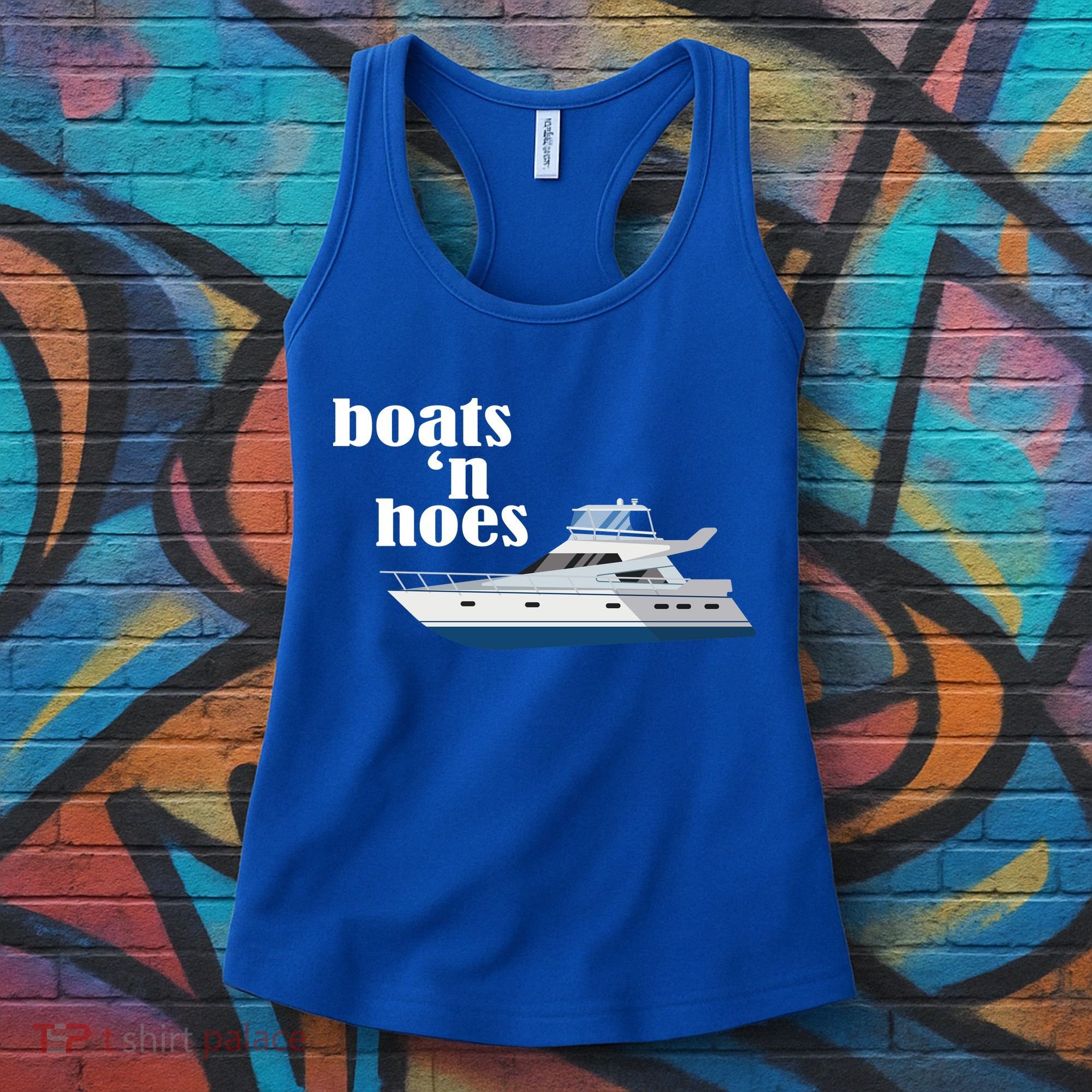 Boats N Hoes Funny Boating Women's Tank Top