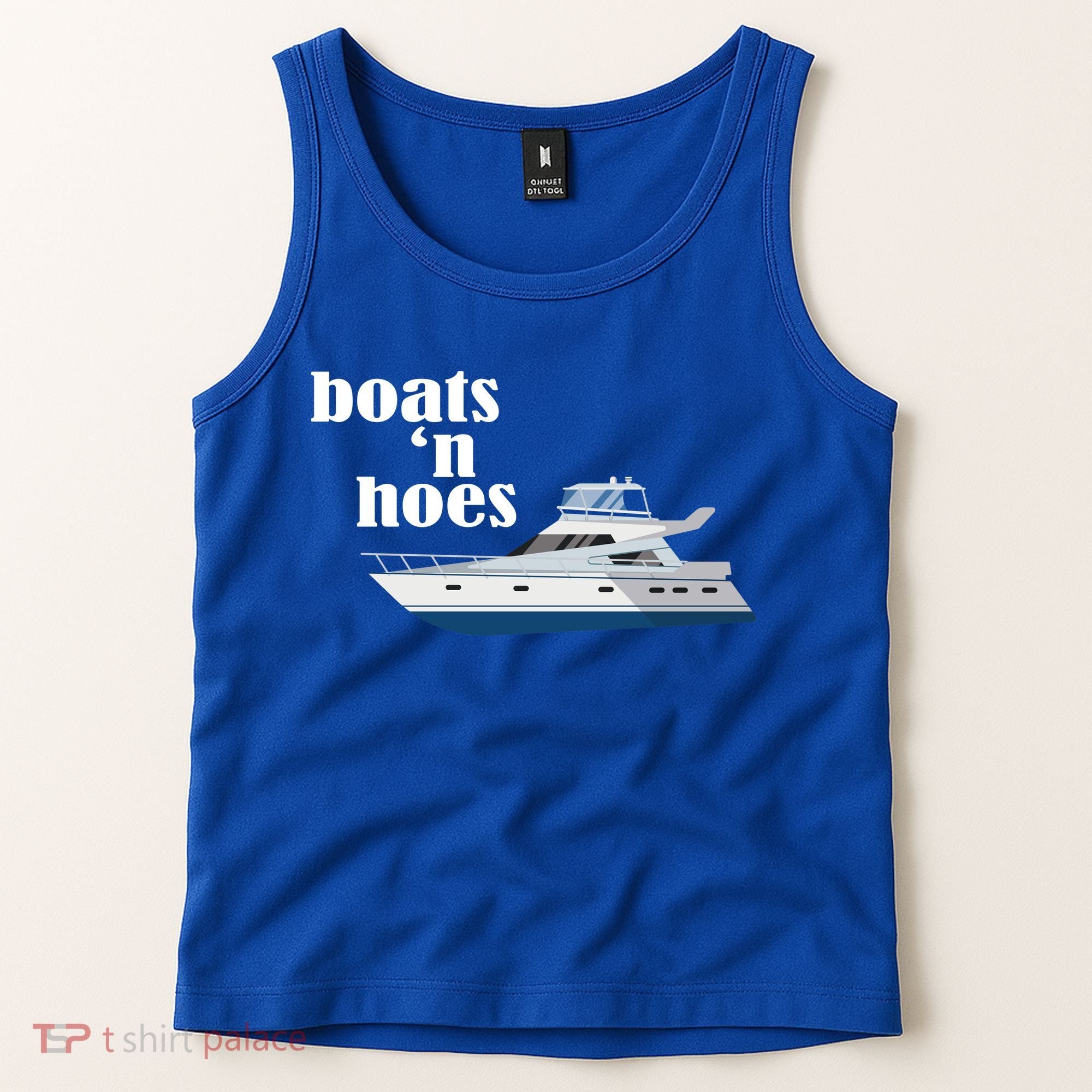 Boats N Hoes Funny Boating Tank Top