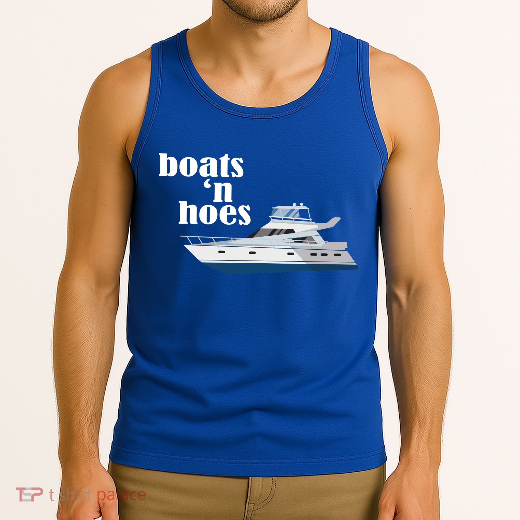 Boats N Hoes Funny Boating Tank Top