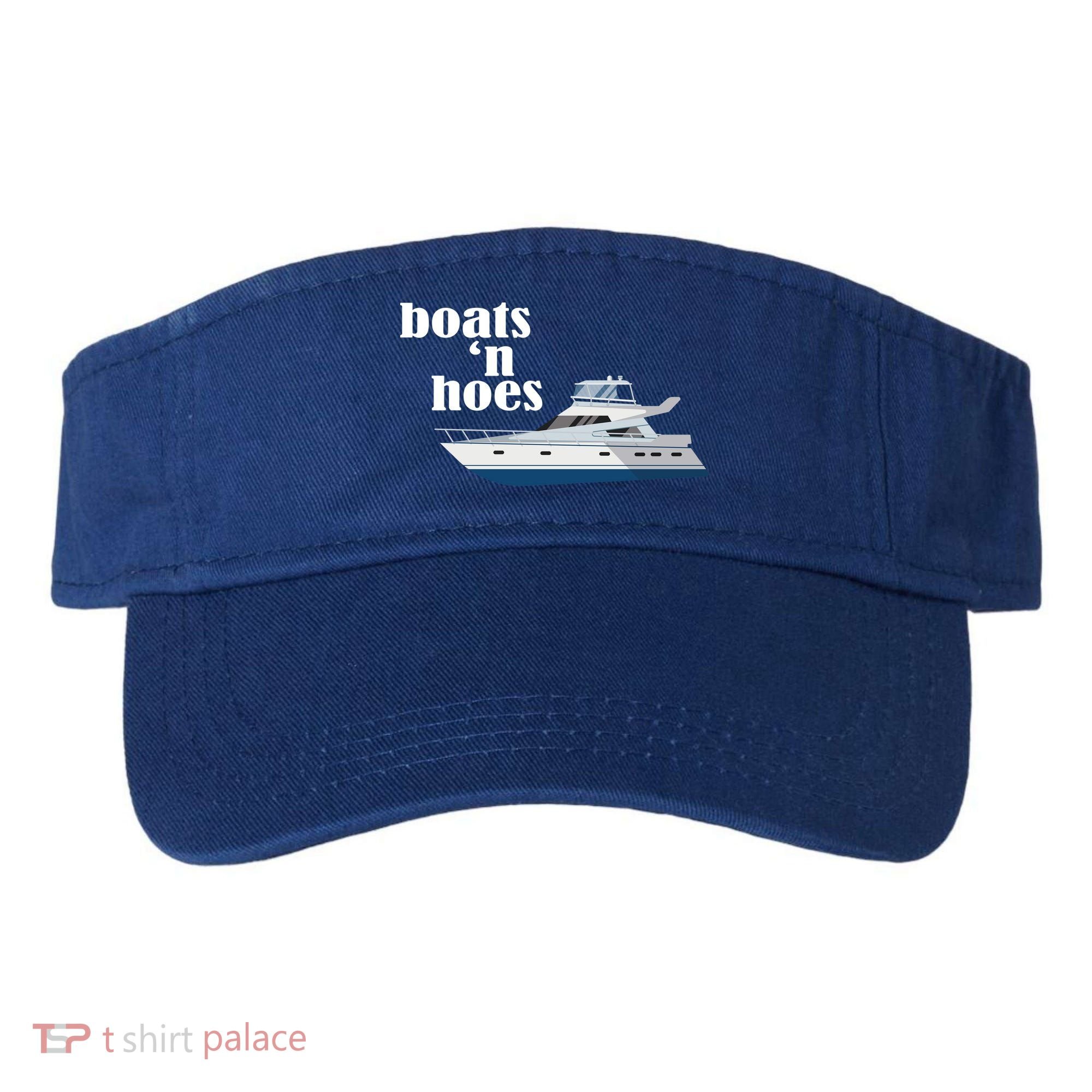 Boats N Hoes Funny Boating Visor