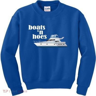 Boats N Hoes Funny Boating Kids Sweatshirt