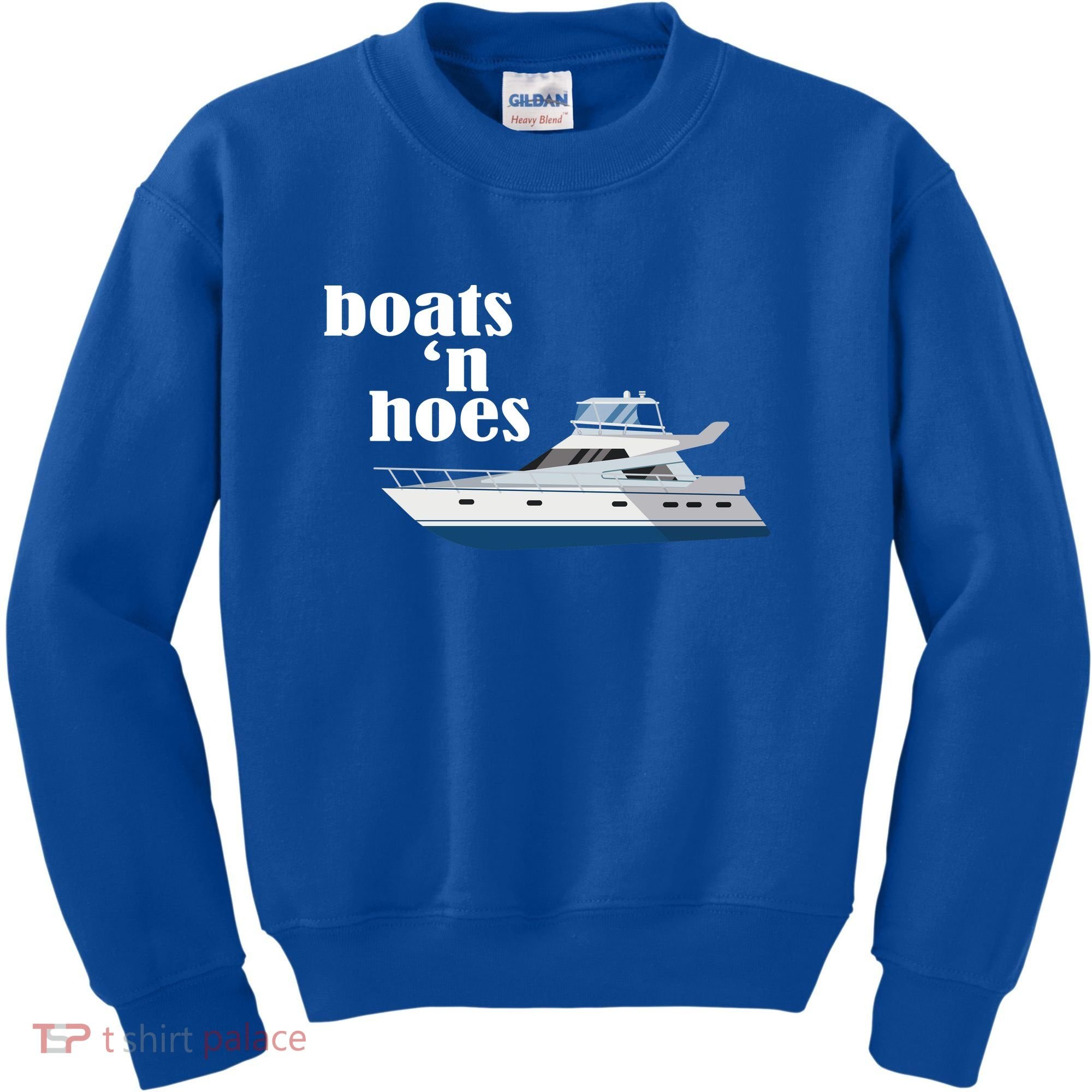 Boats N Hoes Funny Boating Kids Sweatshirt