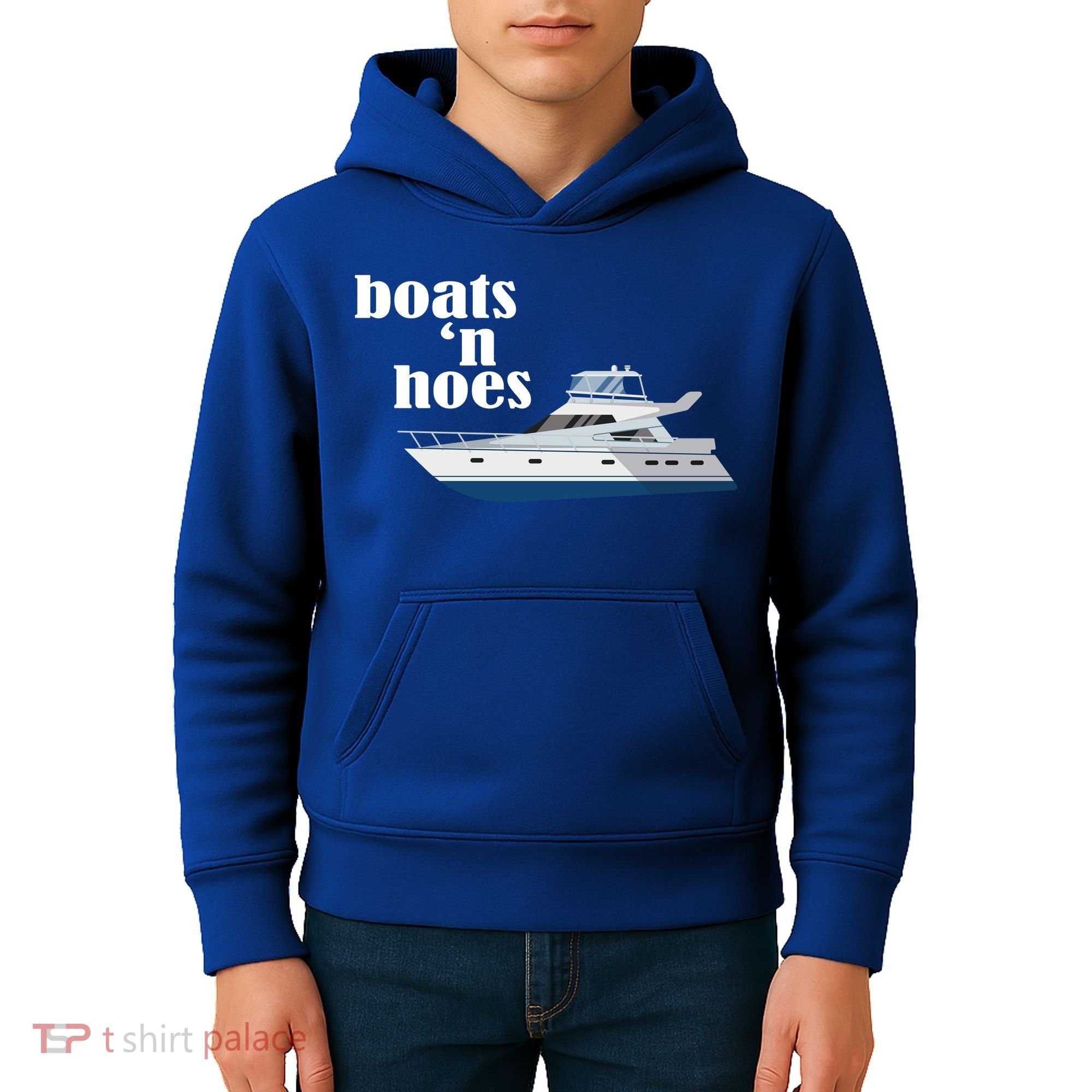 Boats N Hoes Funny Boating Kids Hoodie