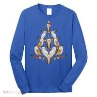 Barn Owl Bird Christmas Tree Gift Funny Christmas Barn Owl Gift Long Sleeve Shirt thumb 0