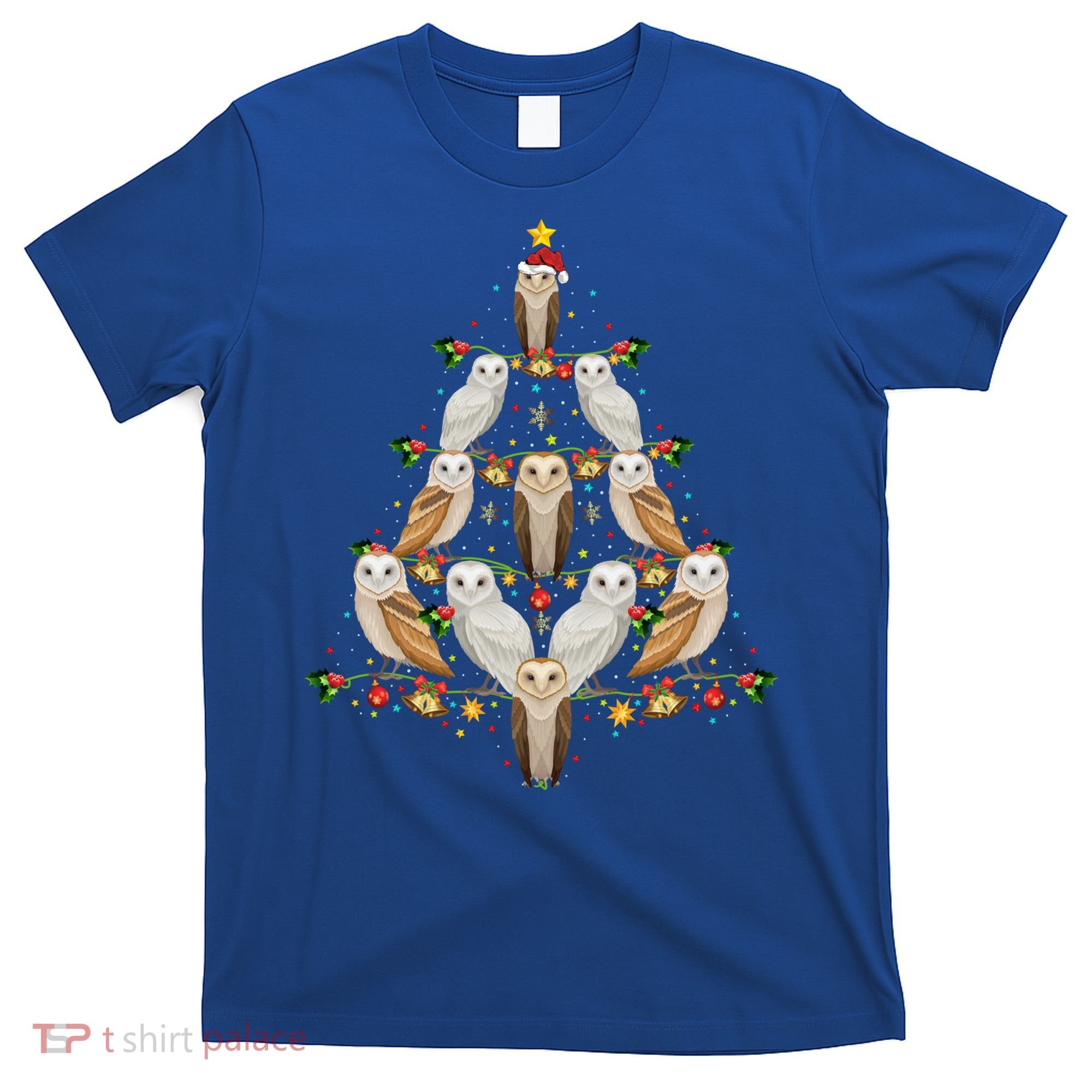 Barn Owl Bird Christmas Tree Gift Funny Christmas Barn Owl Gift T-Shirt