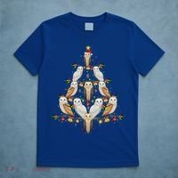 Barn Owl Bird Christmas Tree Gift Funny Christmas Barn Owl Gift T-Shirt thumb 5