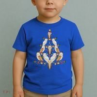 Barn Owl Bird Christmas Tree Gift Funny Christmas Barn Owl Gift Toddler T-Shirt thumb 2