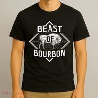 Beast Of Bourbon American Bison Buffalo Lover Wildlife T-Shirt thumb 3