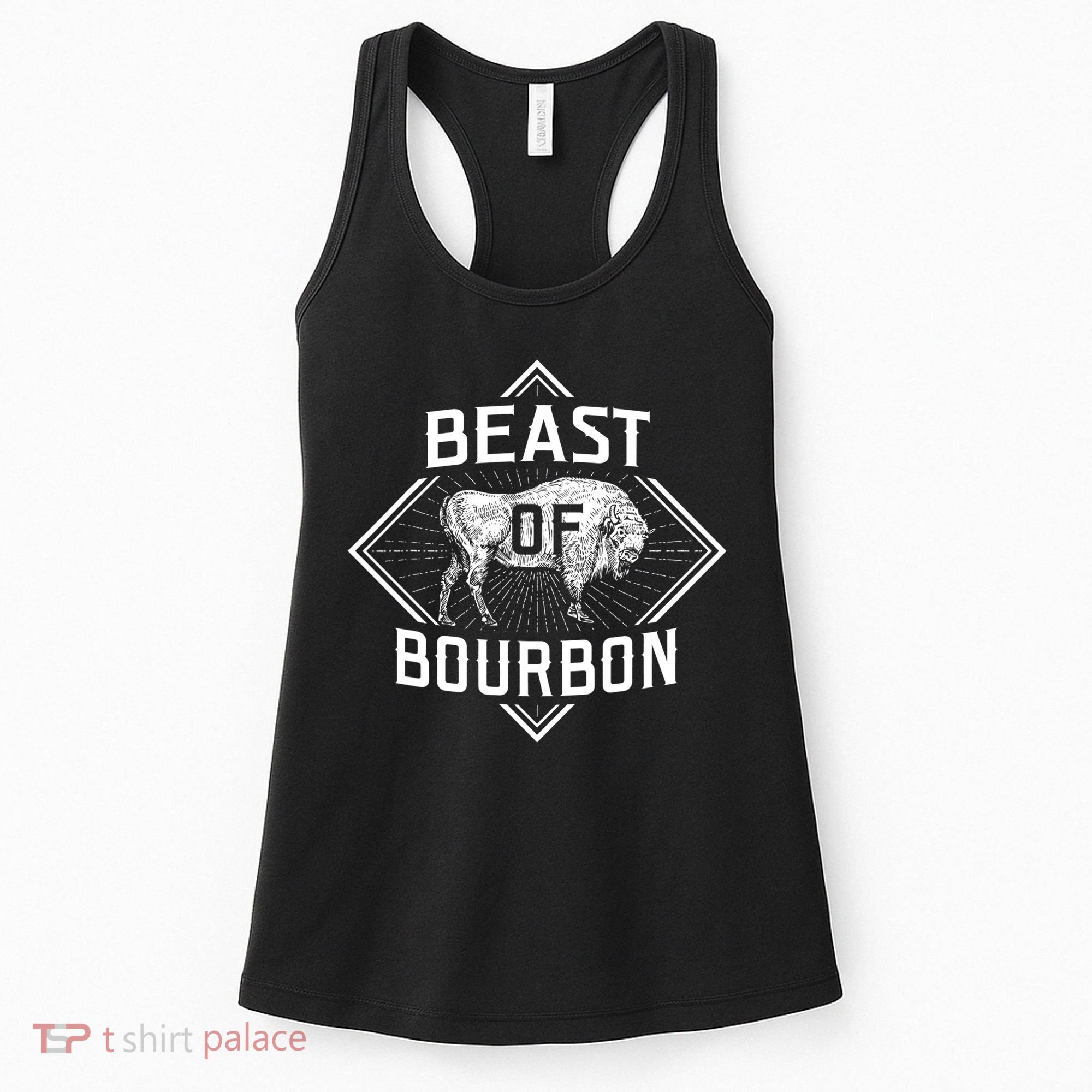 Beast Of Bourbon American Bison Buffalo Lover Wildlife Women's Tank Top