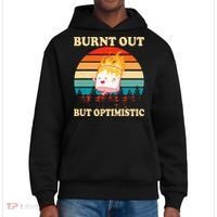 Burnt Out But Optimistic Marshmallow Retro Sunset Camping District V.I.T. Heavyweight Hoodie thumb 0