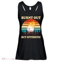 Burnt Out But Optimistic Marshmallow Retro Sunset Camping Ladies Essential Flowy Tank thumb 0