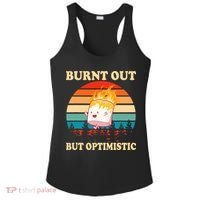 Burnt Out But Optimistic Marshmallow Retro Sunset Camping Ladies PosiCharge Competitor Racerback Tank thumb 0