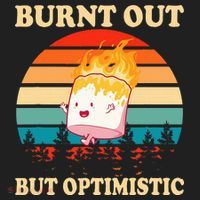 Burnt Out But Optimistic Marshmallow Retro Sunset Camping Kids Plaid Pajama Set thumb 2