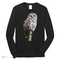 Barred Owl Bird Birder Birding Cute Owl Gift Long Sleeve Shirt thumb 0
