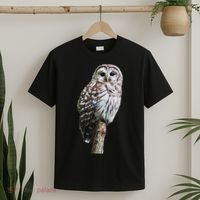 Barred Owl Bird Birder Birding Cute Owl Gift T-Shirt thumb 2