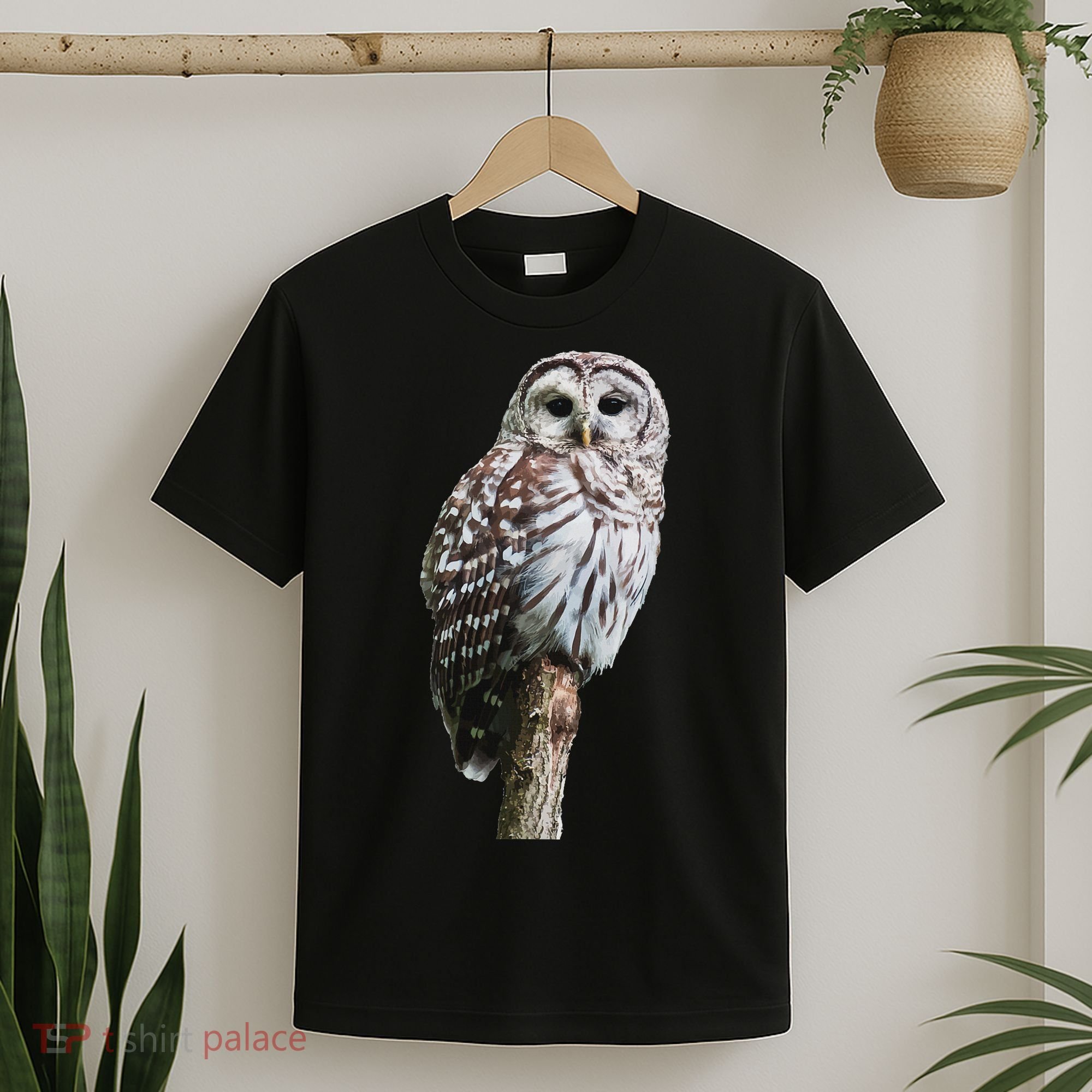 Barred Owl Bird Birder Birding Cute Owl Gift T-Shirt