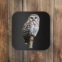Barred Owl Bird Birder Birding Cute Owl Gift Coaster thumb 0