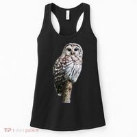 Barred Owl Bird Birder Birding Cute Owl Gift Women's Tank Top thumb 0