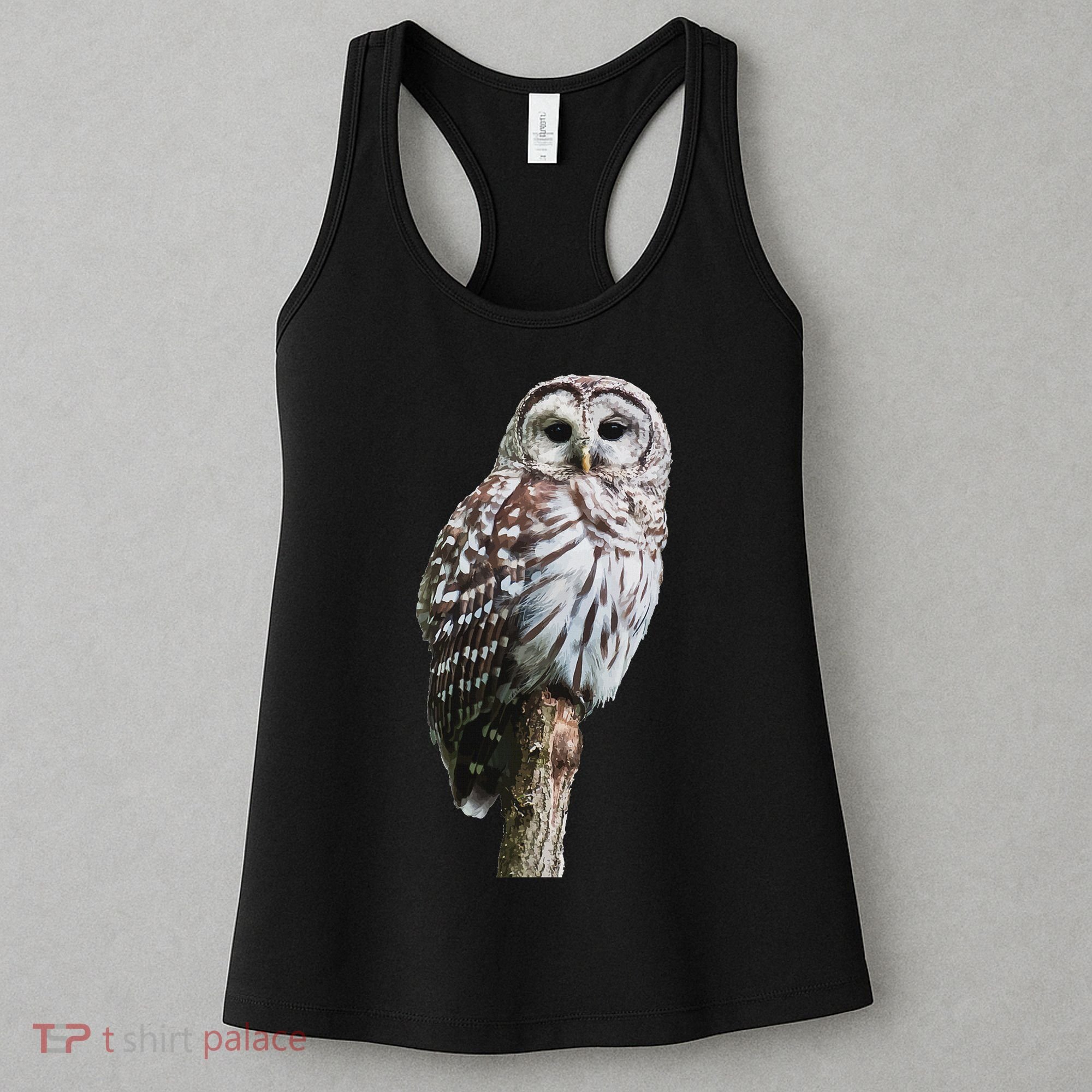 Barred Owl Bird Birder Birding Cute Owl Gift Women's Tank Top