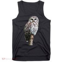 Barred Owl Bird Birder Birding Cute Owl Gift Tank Top thumb 0