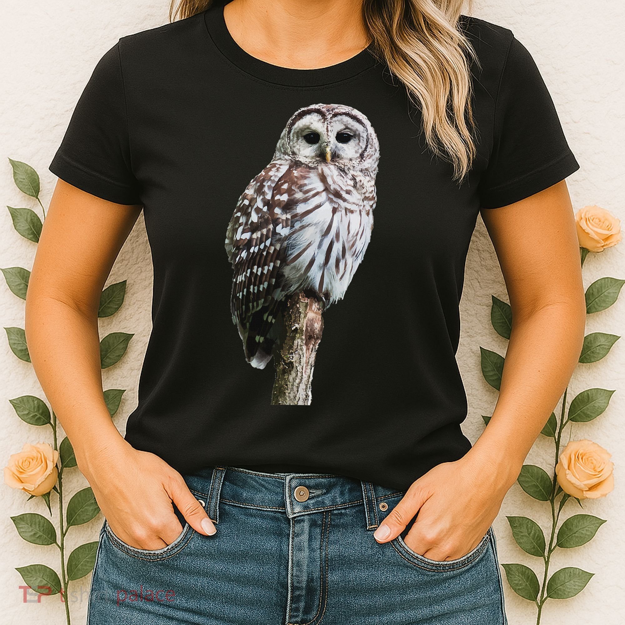Barred Owl Bird Birder Birding Cute Owl Gift Women's T-Shirt