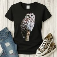 Barred Owl Bird Birder Birding Cute Owl Gift Women's T-Shirt thumb 3