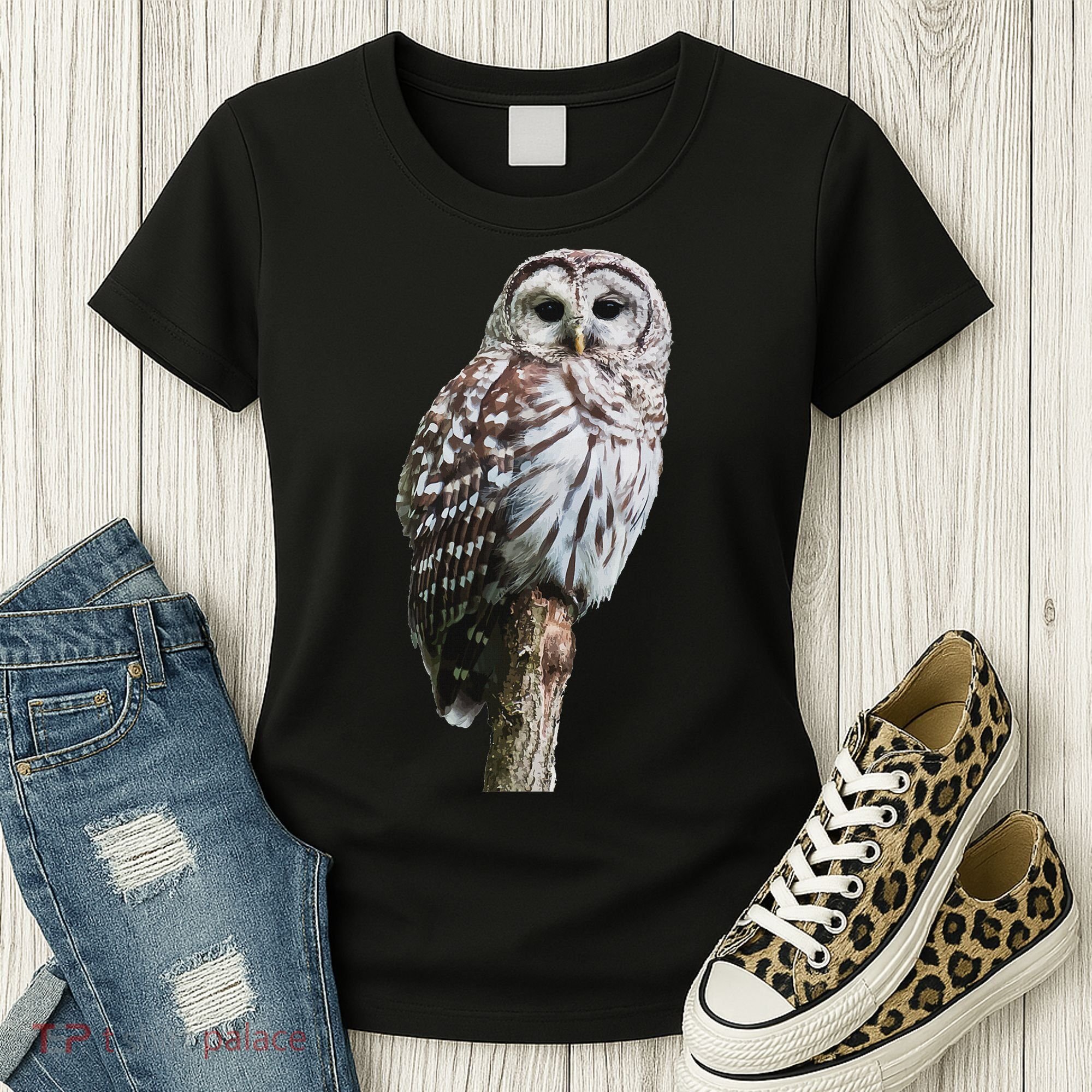 Barred Owl Bird Birder Birding Cute Owl Gift Women's T-Shirt
