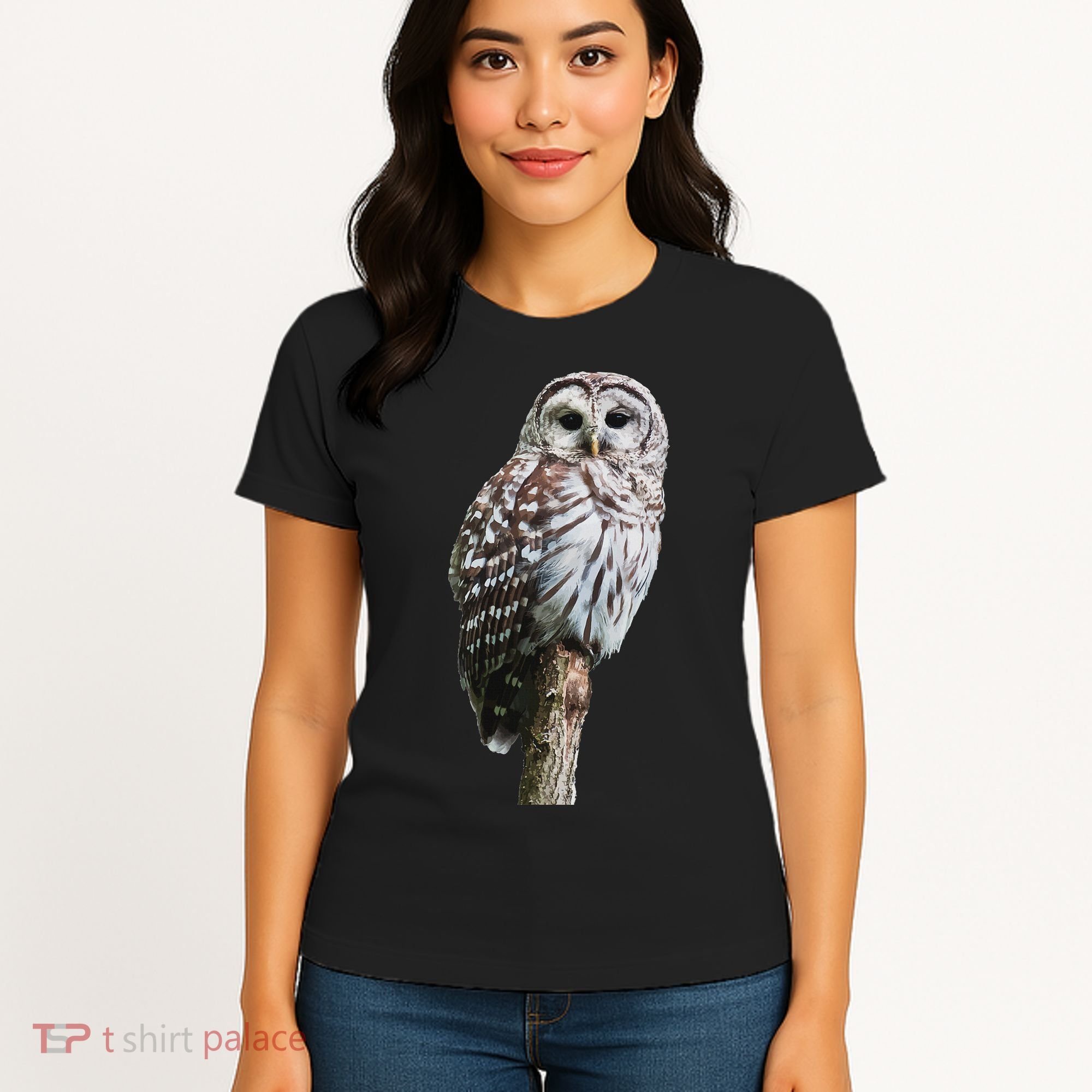 Barred Owl Bird Birder Birding Cute Owl Gift Women's T-Shirt