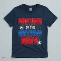 Brother Of Birthday Boy Costume Spider Web Birthday Party T-Shirt thumb 5