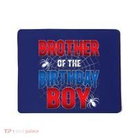Brother Of Birthday Boy Costume Spider Web Birthday Party Mousepad thumb 0