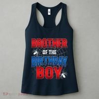 Brother Of Birthday Boy Costume Spider Web Birthday Party Women's Tank Top thumb 3