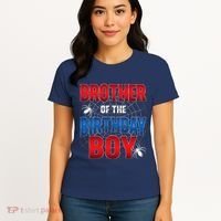Brother Of Birthday Boy Costume Spider Web Birthday Party Women's T-Shirt thumb 4