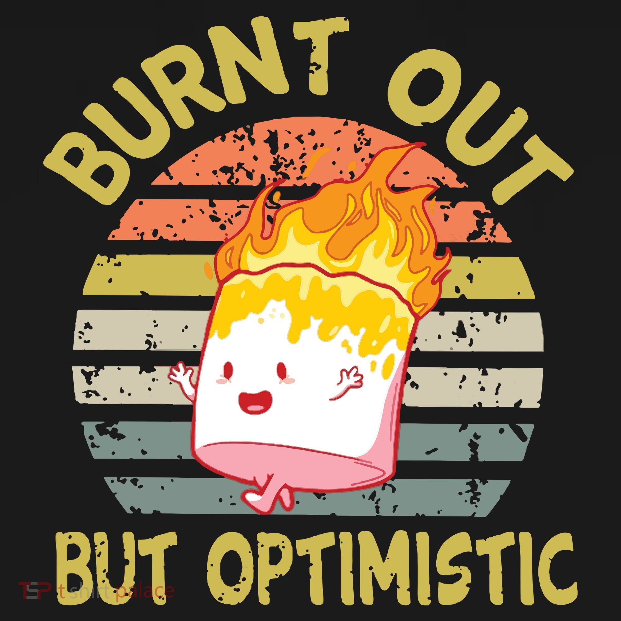 Burnt Out But Optimistic Funny Quotes Sayings Apron