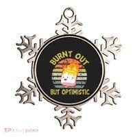 Burnt Out But Optimistic Funny Quotes Sayings Ornament thumb 0