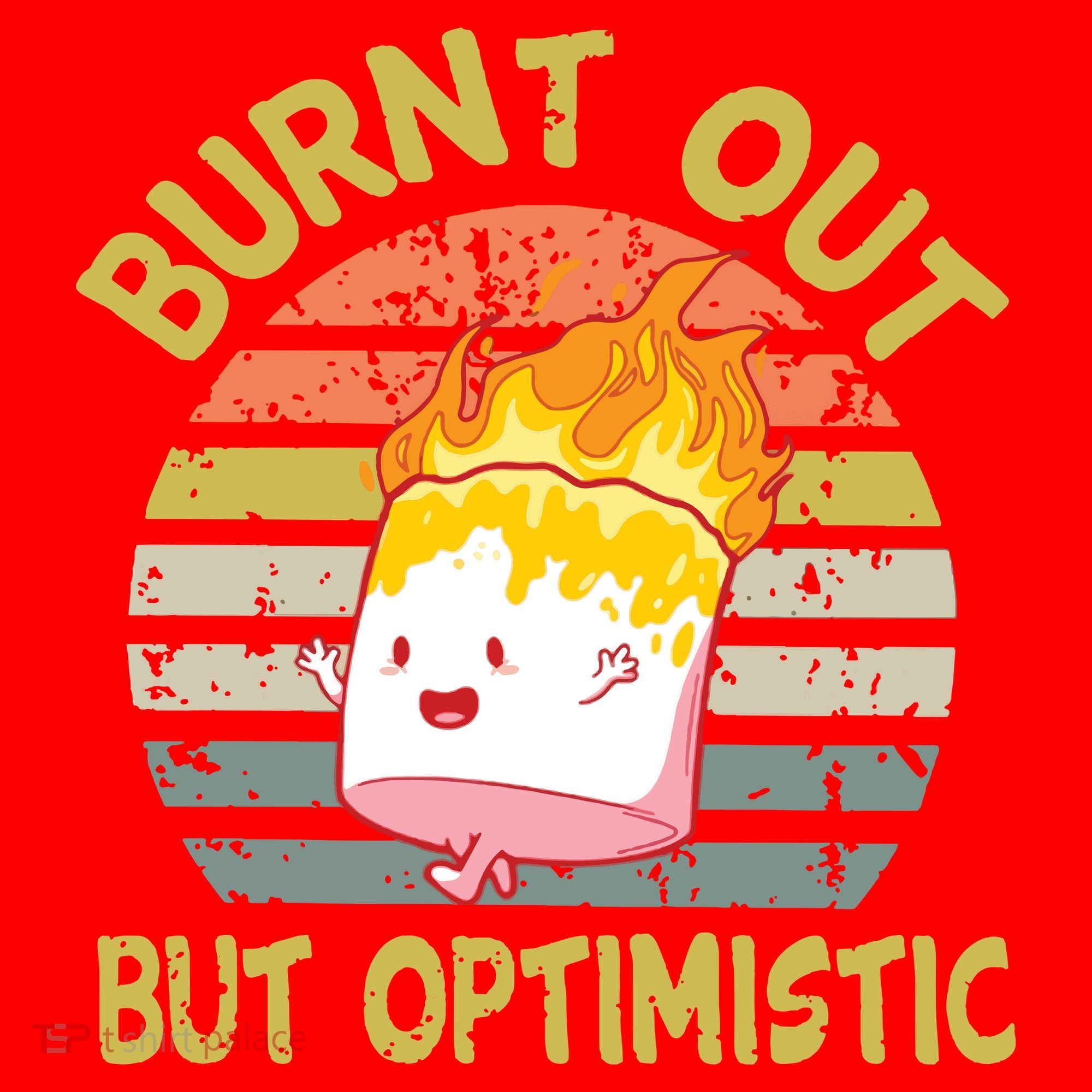Burnt Out But Optimistic Funny Quotes Sayings Santa Hat