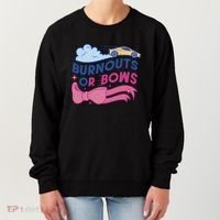 Burnouts Or Bows Gender Reveal Women's Sweatshirt thumb 0