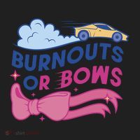 Burnouts Or Bows Gender Reveal Women's Sweatshirt thumb 2