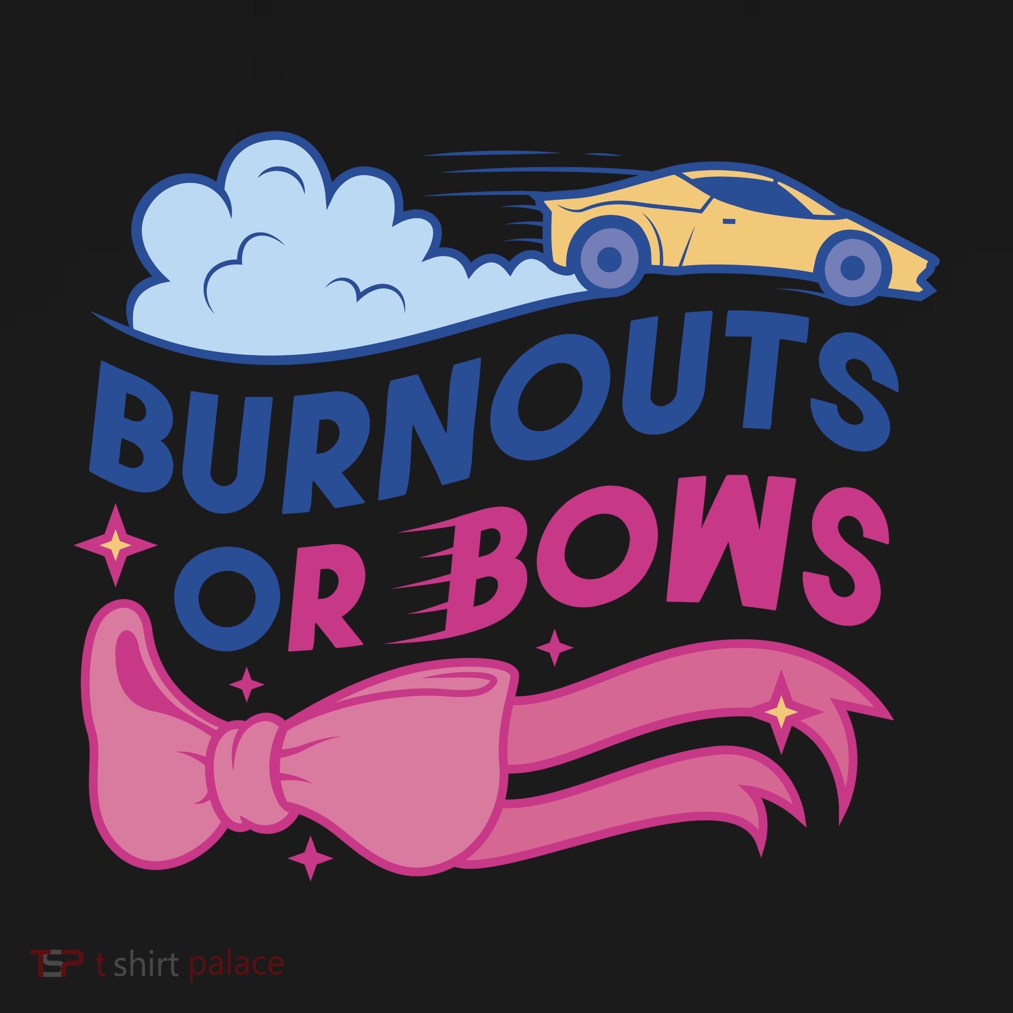 Burnouts Or Bows Gender Reveal Tote Bag
