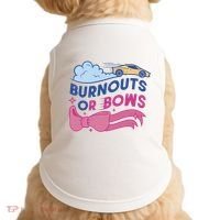 Burnouts Or Bows Gender Reveal Doggie Tank thumb 0
