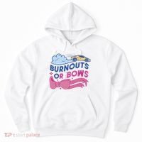 Burnouts Or Bows Gender Reveal Hoodie thumb 0