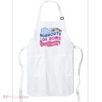 Burnouts Or Bows Gender Reveal Apron thumb 0