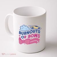 Burnouts Or Bows Gender Reveal Coffee Mug thumb 0