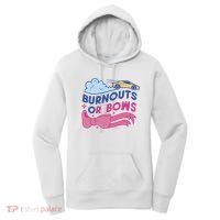 Burnouts Or Bows Gender Reveal Women's Hoodie thumb 0