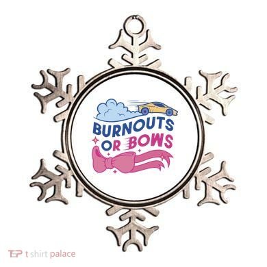 Burnouts Or Bows Gender Reveal Ornament