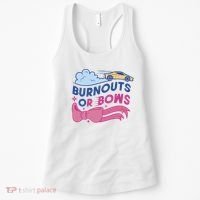 Burnouts Or Bows Gender Reveal Women's Tank Top thumb 0