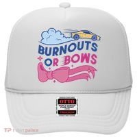 Burnouts Or Bows Gender Reveal Hat thumb 0