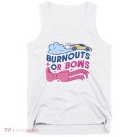 Burnouts Or Bows Gender Reveal Tank Top thumb 0