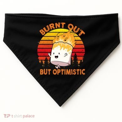 Burnt Out But Optimistic Retro Vintage USA-Made Doggie Bandana